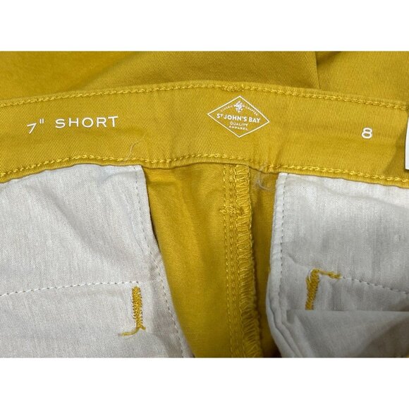 St John's Bay-Women's Mid-Rise Short Comfortable Fit Through The Hips & Thighs-8 - Picture 12 of 14